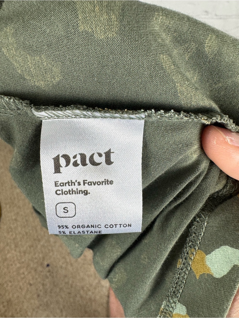 Pact Organic Cotton Fit & Flare Midi Dress Green Leopard Print Size Small - Picture 8 of 8